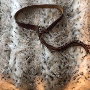 Boho style leather belt